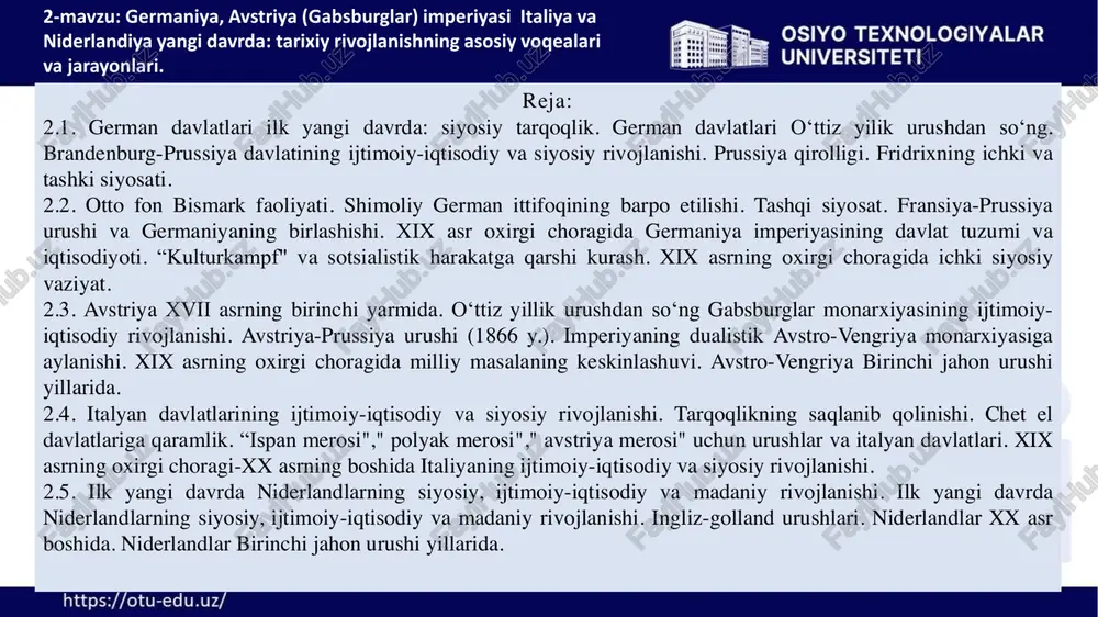 german davlatlari ilk yangi davrda — PDF