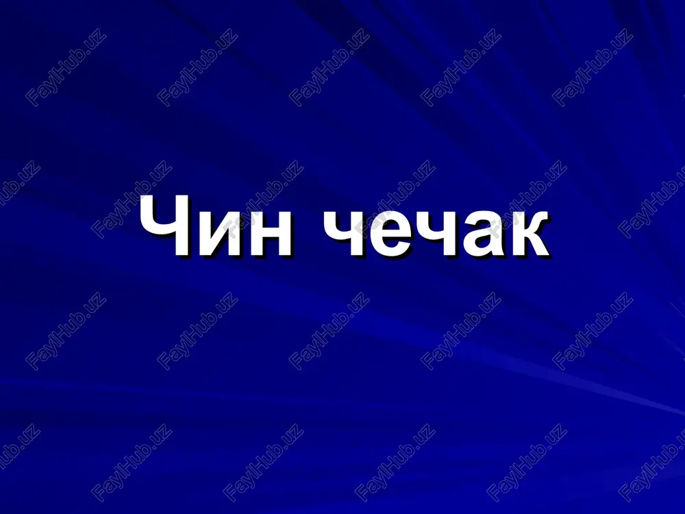 chin chechak — PPT