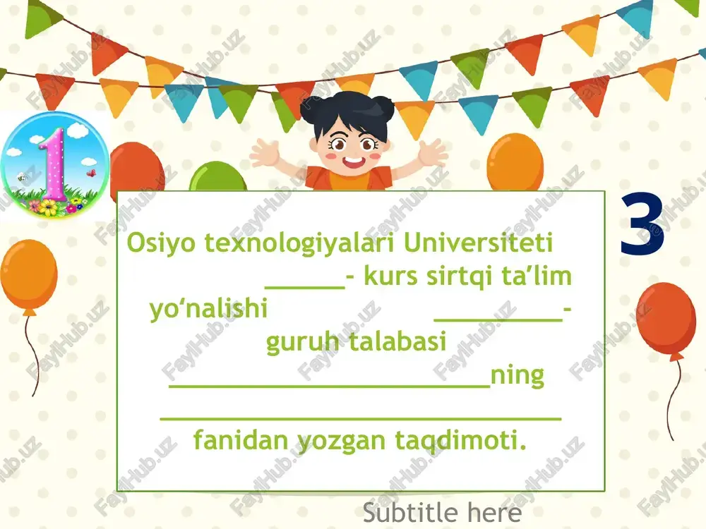 osiyotexnologiyalari universiteti — PPTX