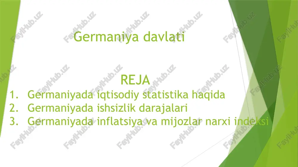germaniyadavlati reja — PPTX