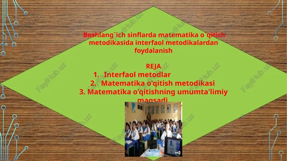 matematika o'qitish metodikasi — PPTX