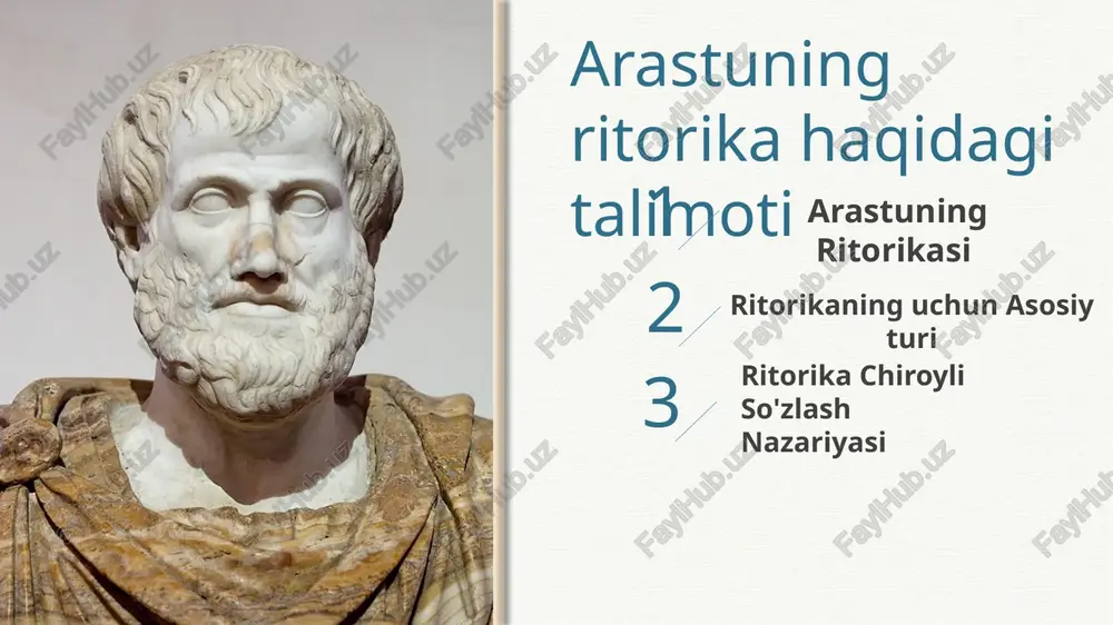 arastuning ritorikasi — PPTX