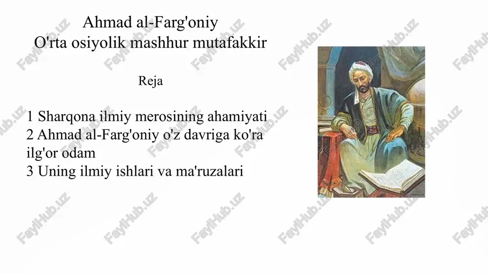 sharqona ilmiy meros — PPTX
