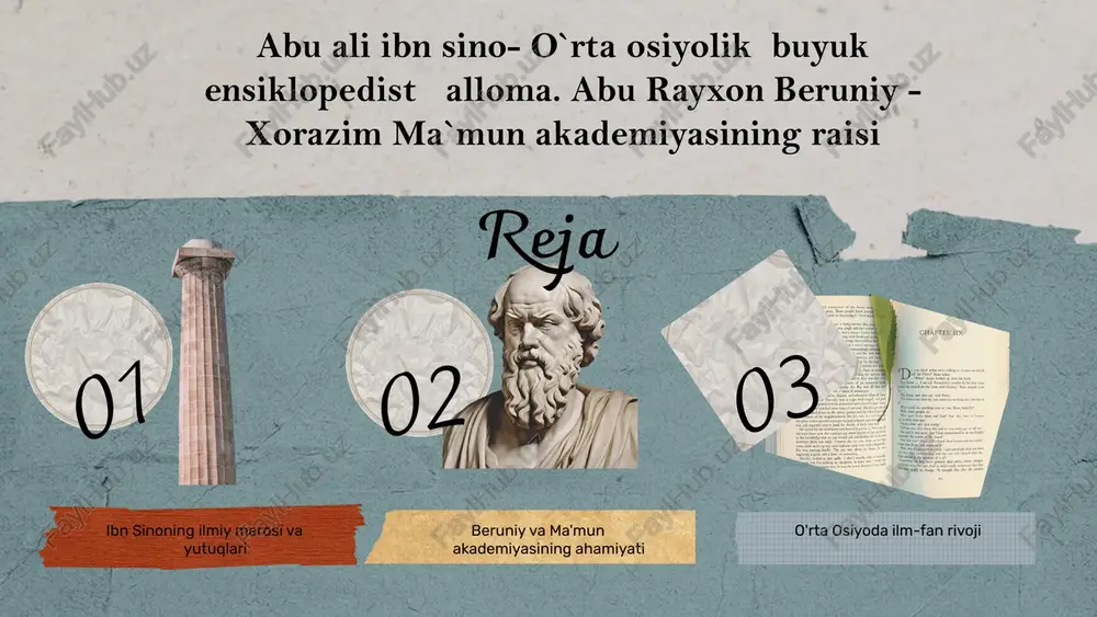 ibn sinoning ilmiy merosi va yutuqlari — PPTX