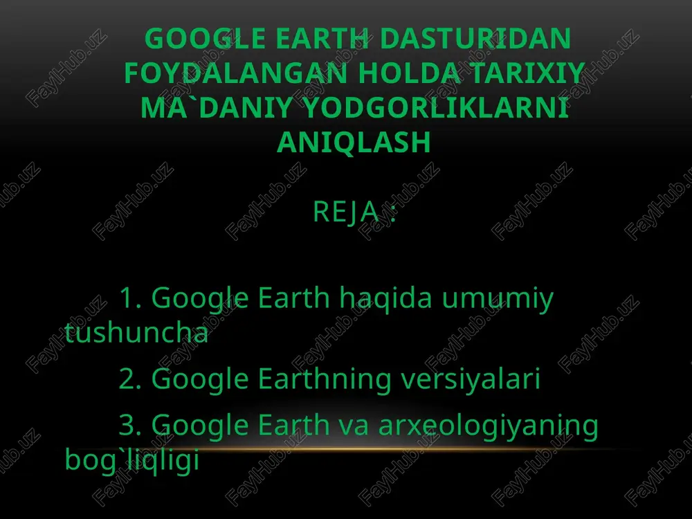 google earth — PPTX