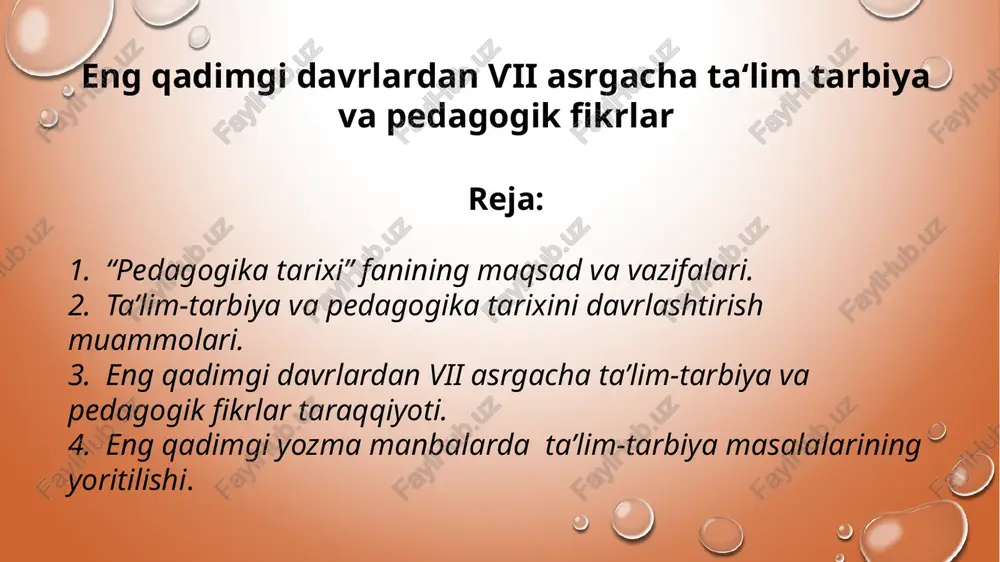 pedagogika tarixi — PPTX