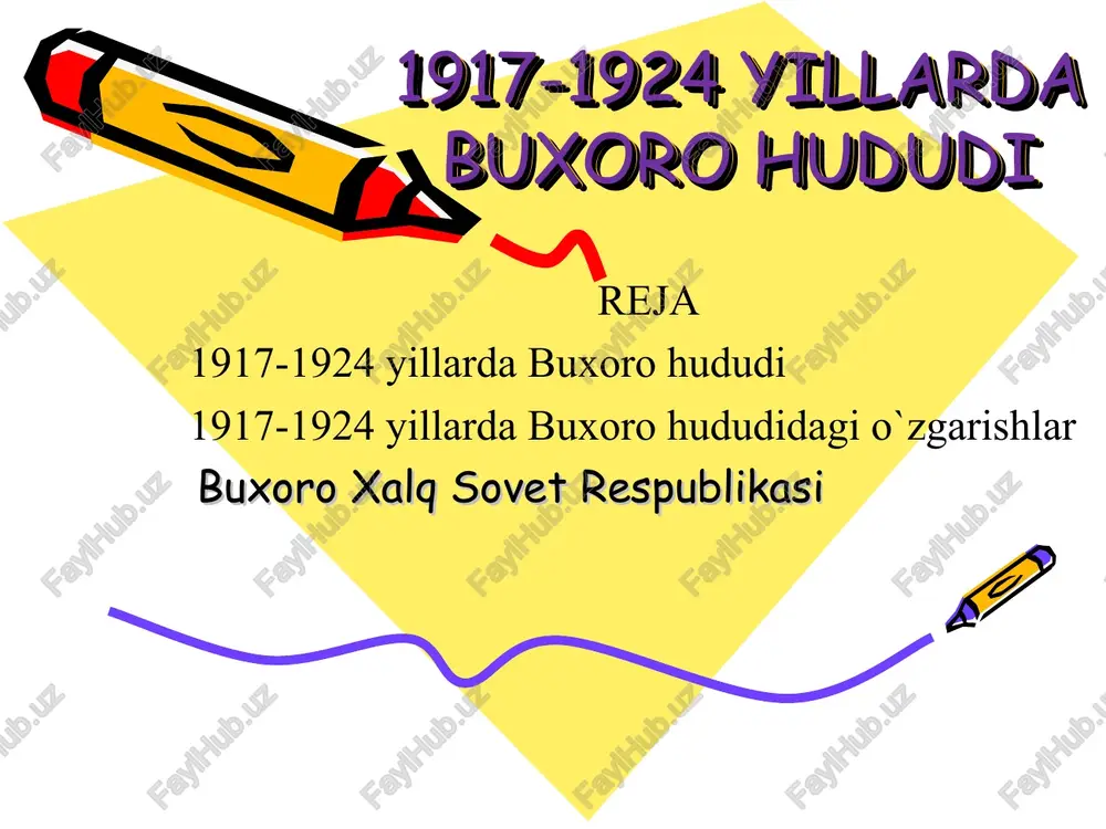 buxoro xalq sovet respublikasi — PPT