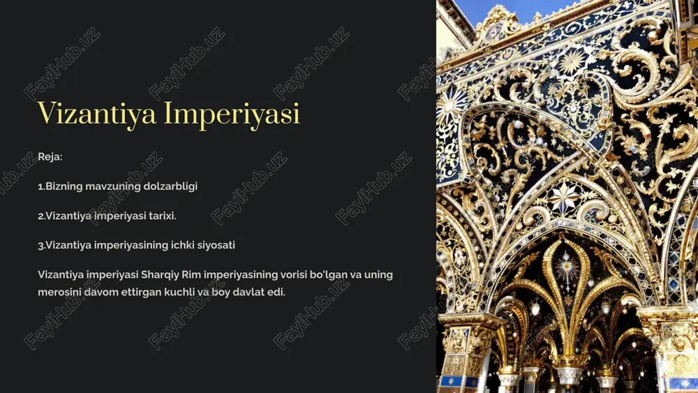 vizantiya imperiyasi — PPTX