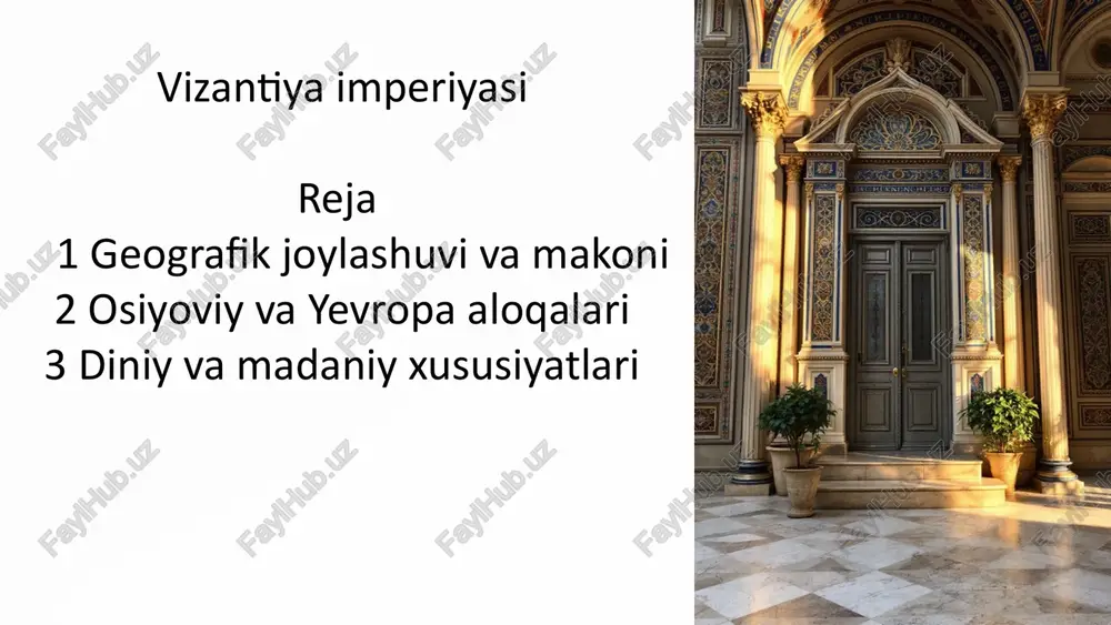 geografik joylashuvi va makoni — PPTX