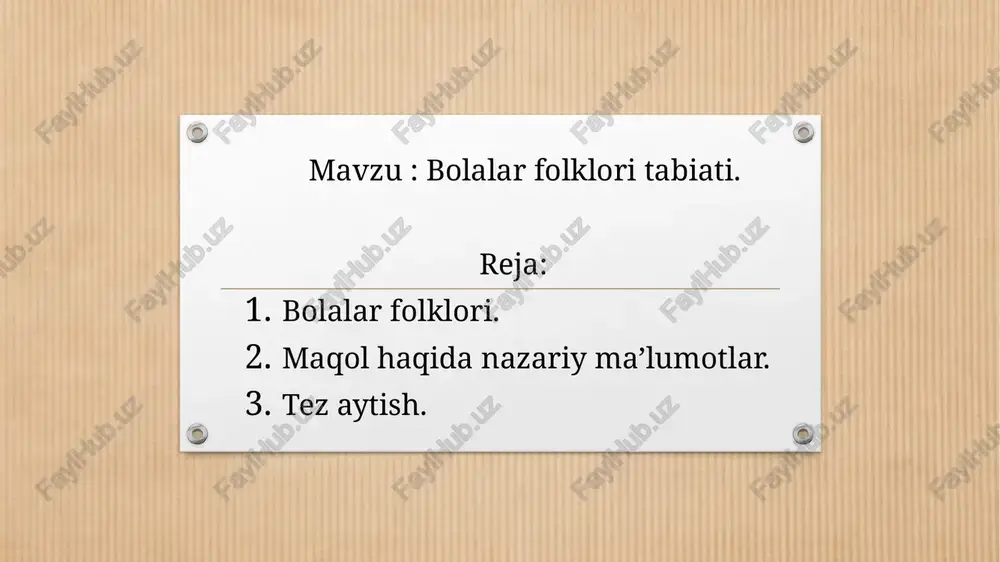 bolalarfolklori — PPTX