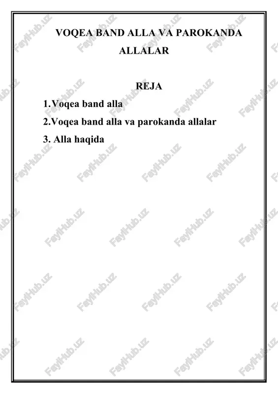 voqea band alla va parokanda allalar — DOC
