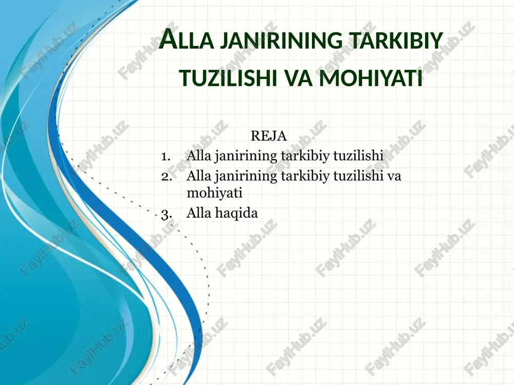 allajanirining tarkibiy tuzilishi va mohiyati — PPTX