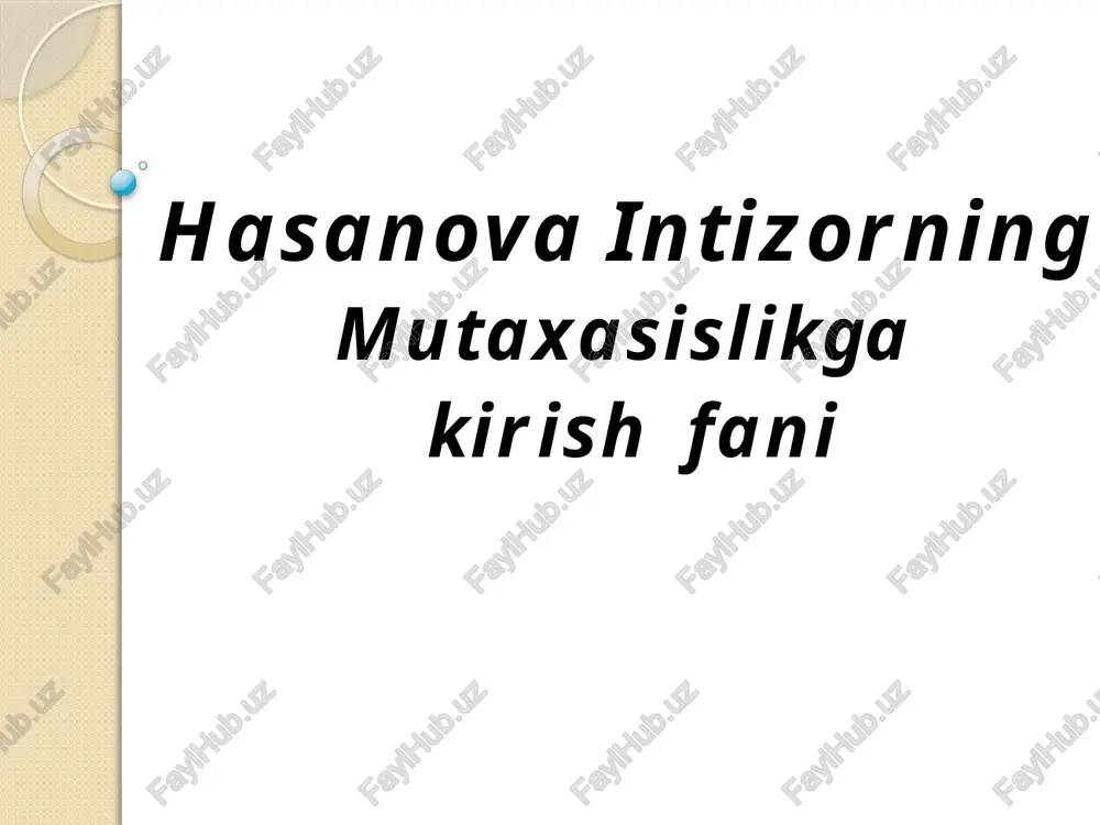 psixologik taminotlar tarixidan reja — PPTX