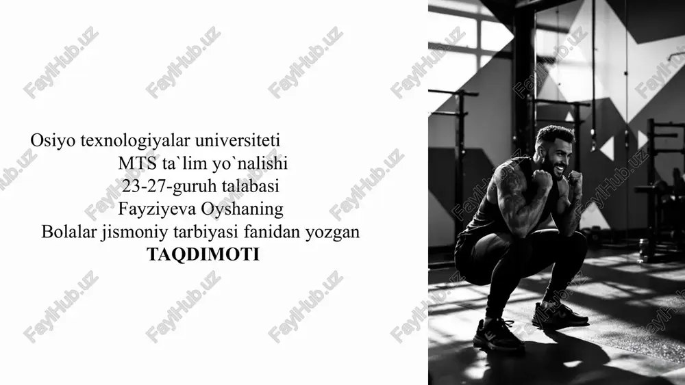 umumrivojlantiruvchi mashqlar — PPTX