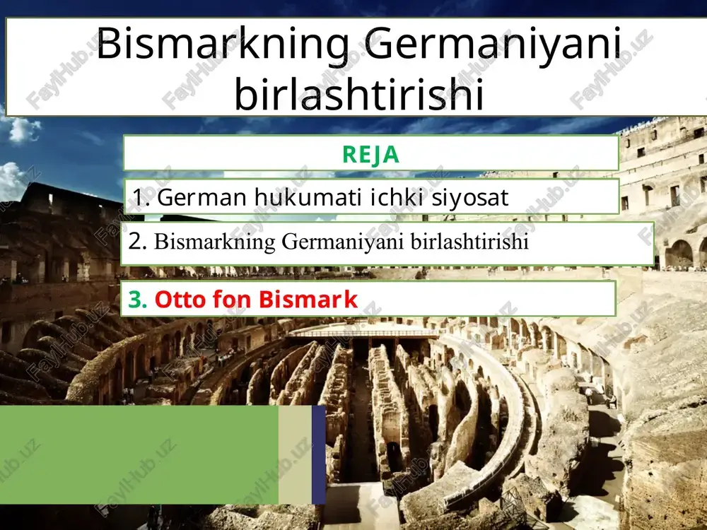bismarkning germaniyanibirlashtirishi — PPTX