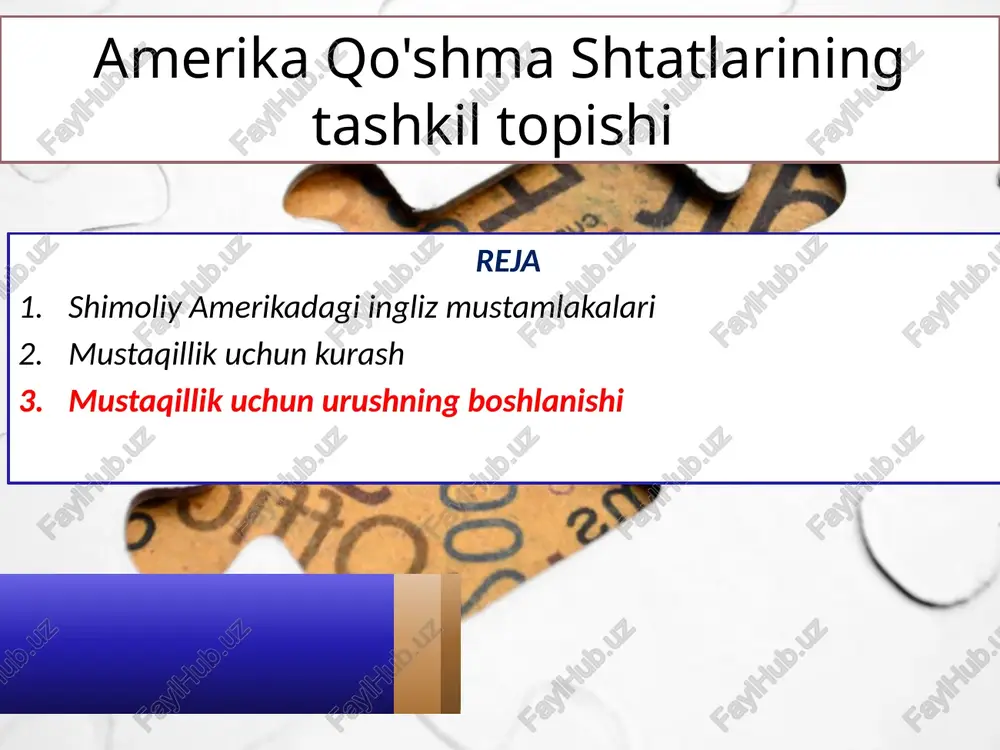 shimoliy amerika dagi ingliz mustamlakalari — PPTX