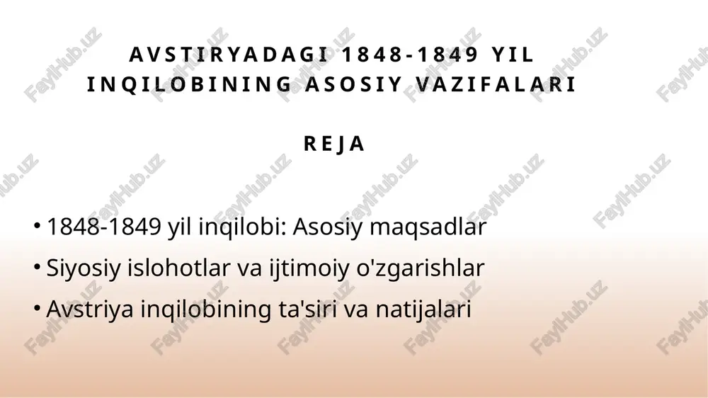 avstiryadagi 1848-1849 yilin qilobi — PPTX