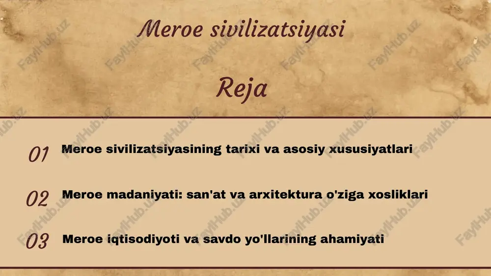 meroe civilizations — PPTX