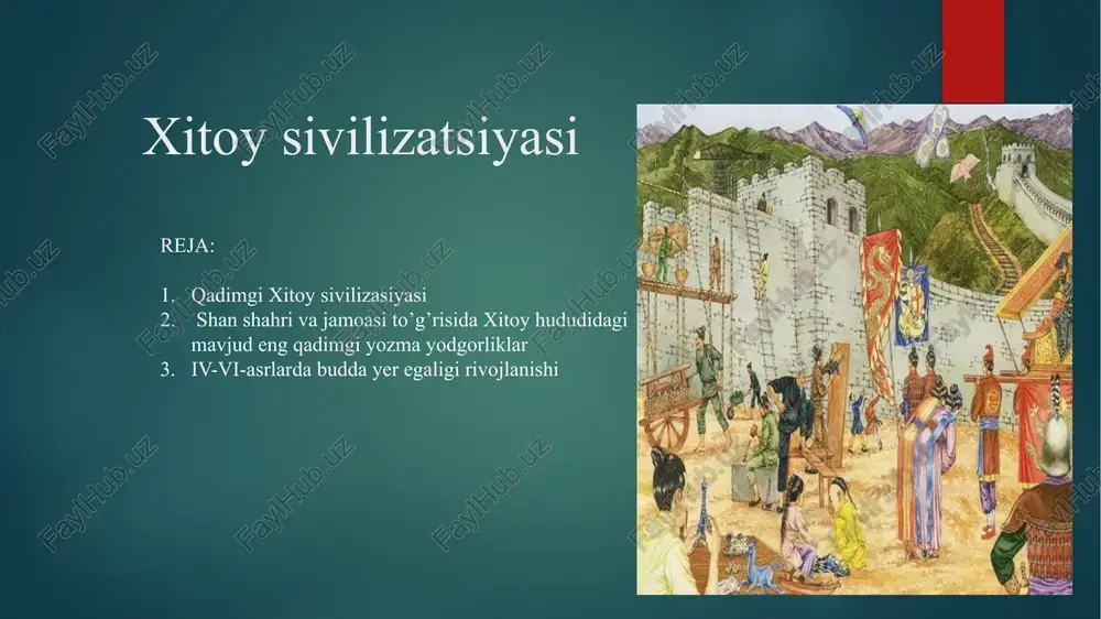 qadimgi xitoysivilizasiyasi — PPTX