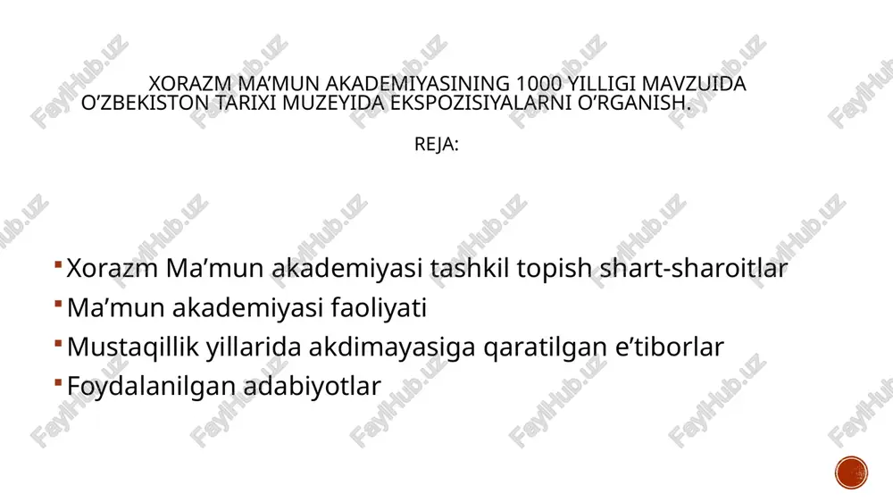 xorazm ma’mun akademiyasi — PPTX