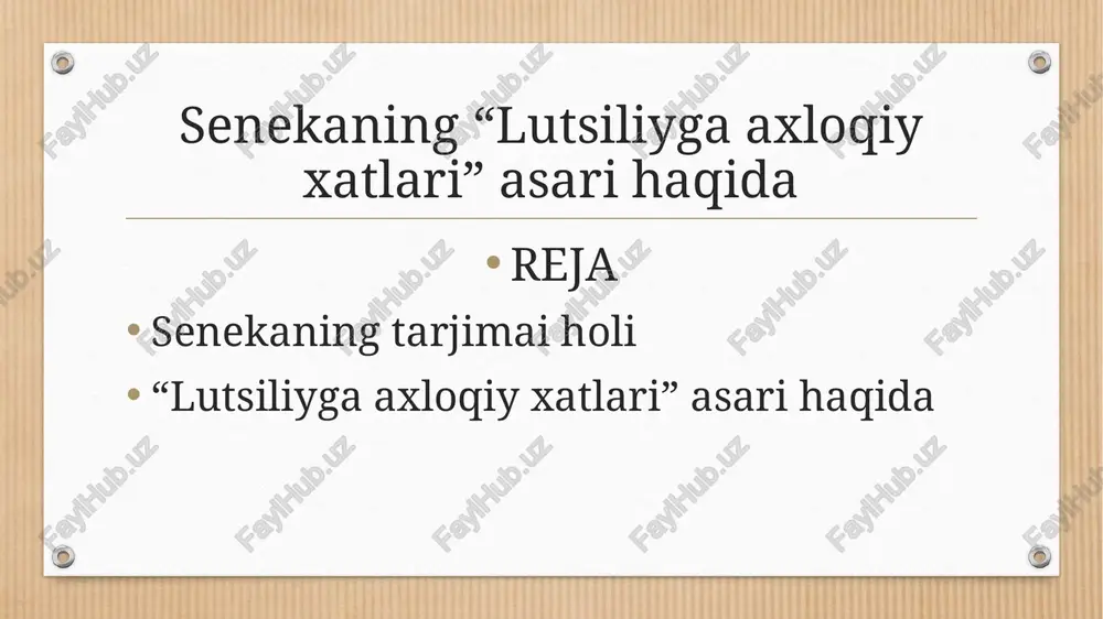 lutsiliyga axloqiy xatlari — PPTX