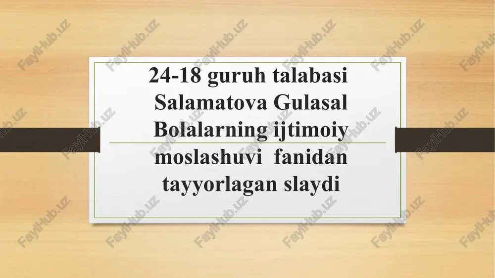 ta'lim sohasi — PPTX