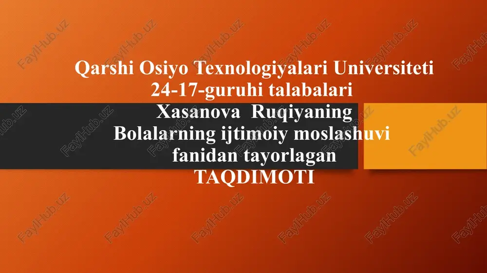 xotirani diagnostika qilish metodlari — PPTX