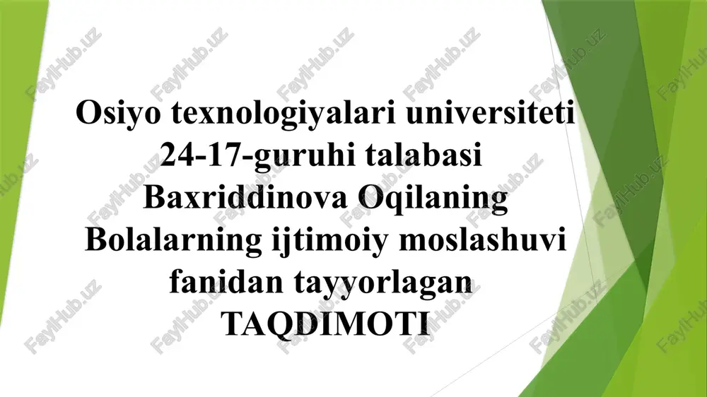 tarbiya va ijtimoiylashtirish omili — PPTX
