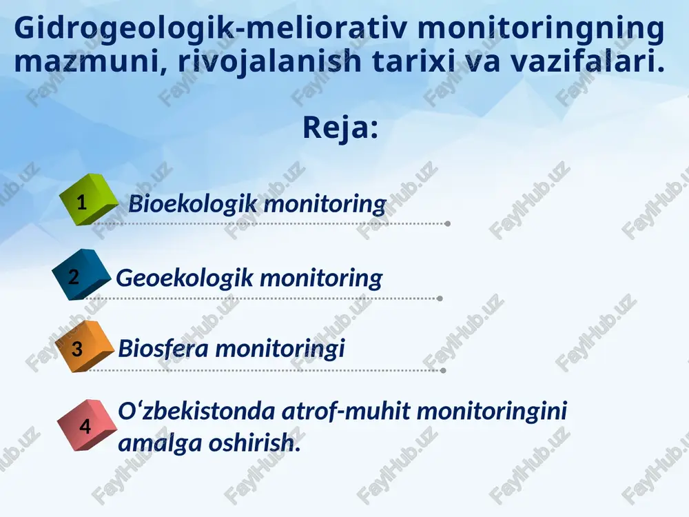 gidrogeologik-meliorativmonitoring — PPTX