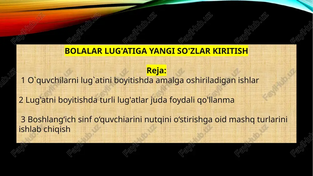 bolalar lug'ati — PPTX