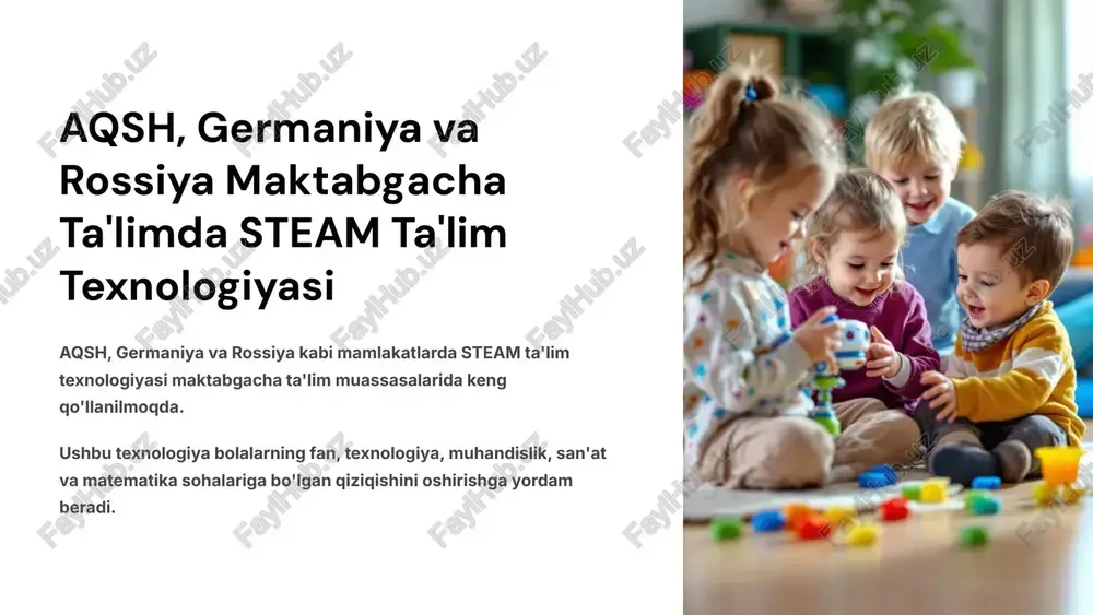 steam ta'lim texnologiyasi — PPTX