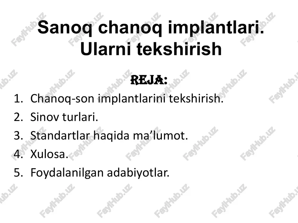chanoq-suyagi implantlari — PPTX