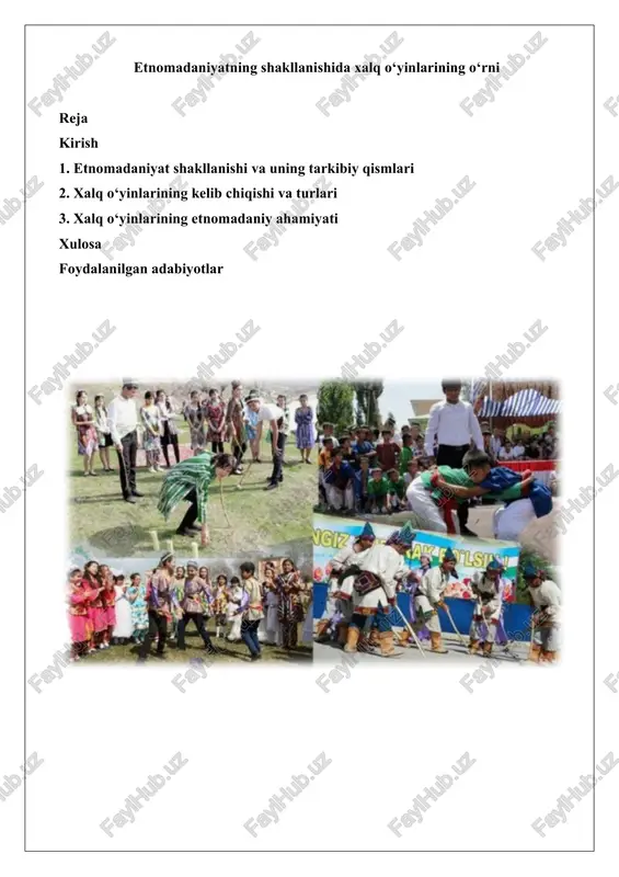 xalq o'yinlarining etikogiya ahamiyati — DOCX