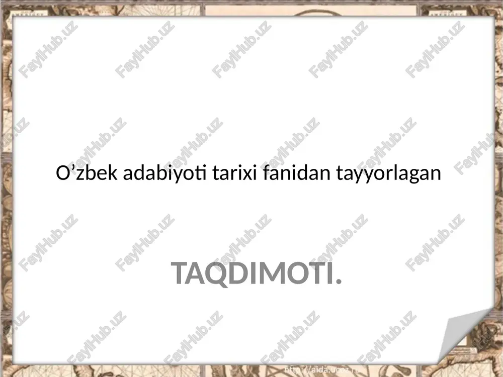 turkistonda xix ars oxirlarida milliy uyg’onish jarayonlari — PPTX