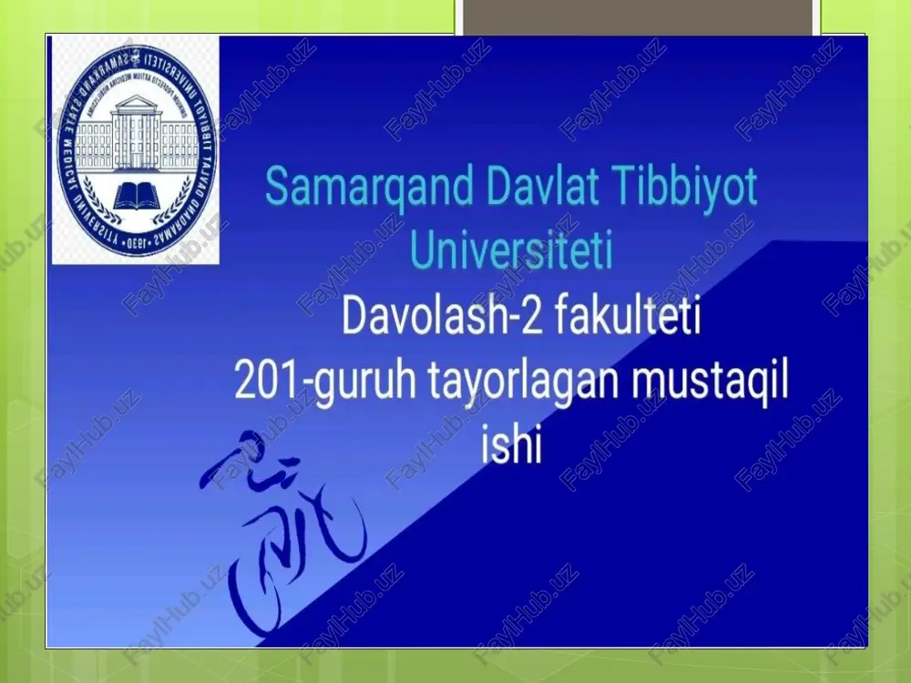 davolash-2 fakulteti — PPTX