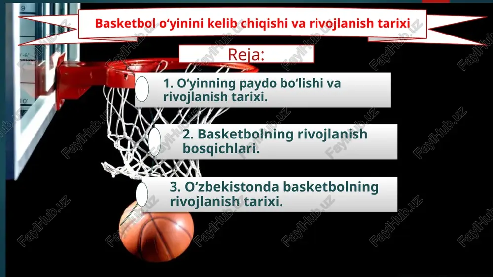 basketbolo‘yini tarixi — PPTX