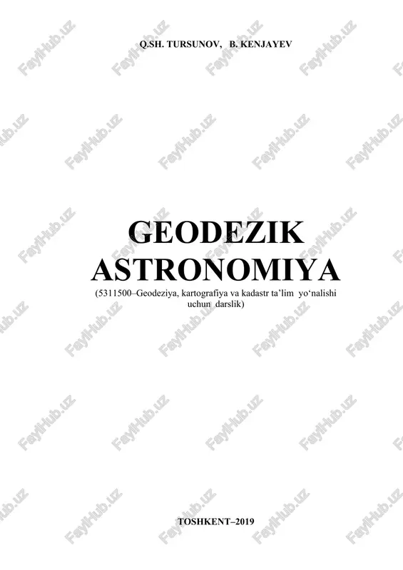 geodezik astronomiya — DOC