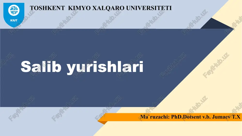 salibyurishlari — PPTX