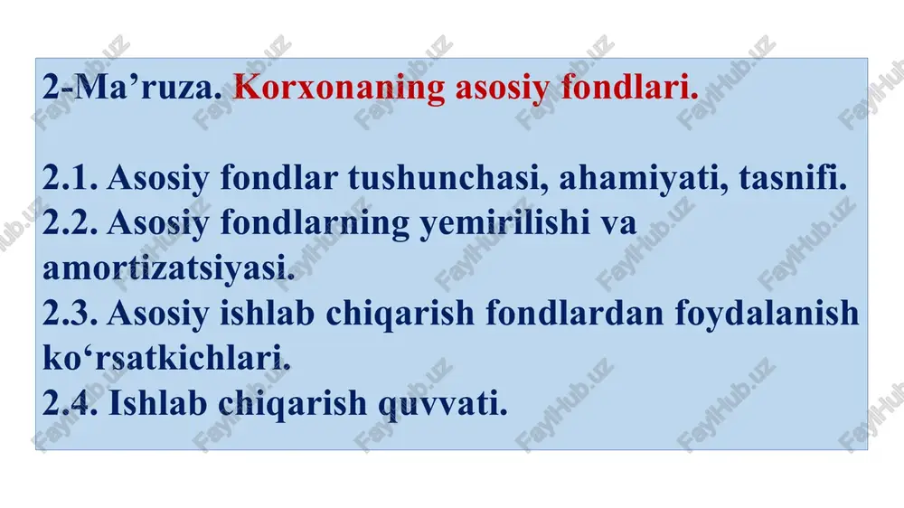 ma’ruza.korxona — PPTX
