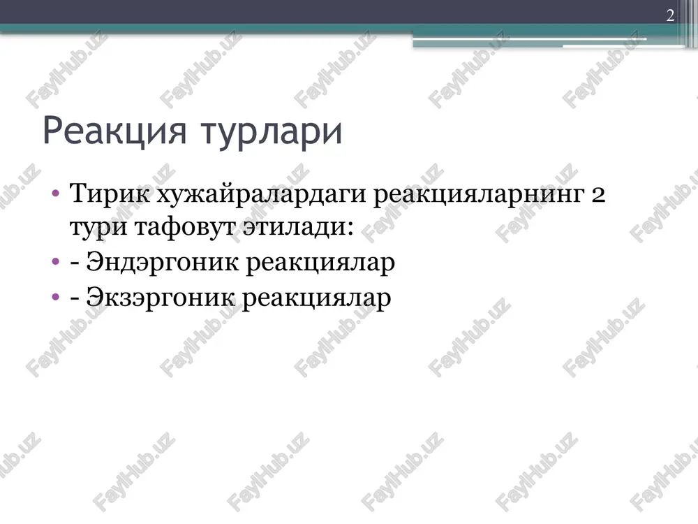 biologik oksidlanish — PPTX