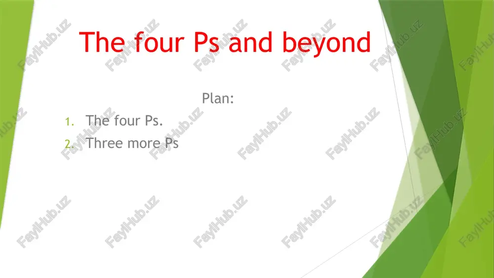 marketing mix — PPT