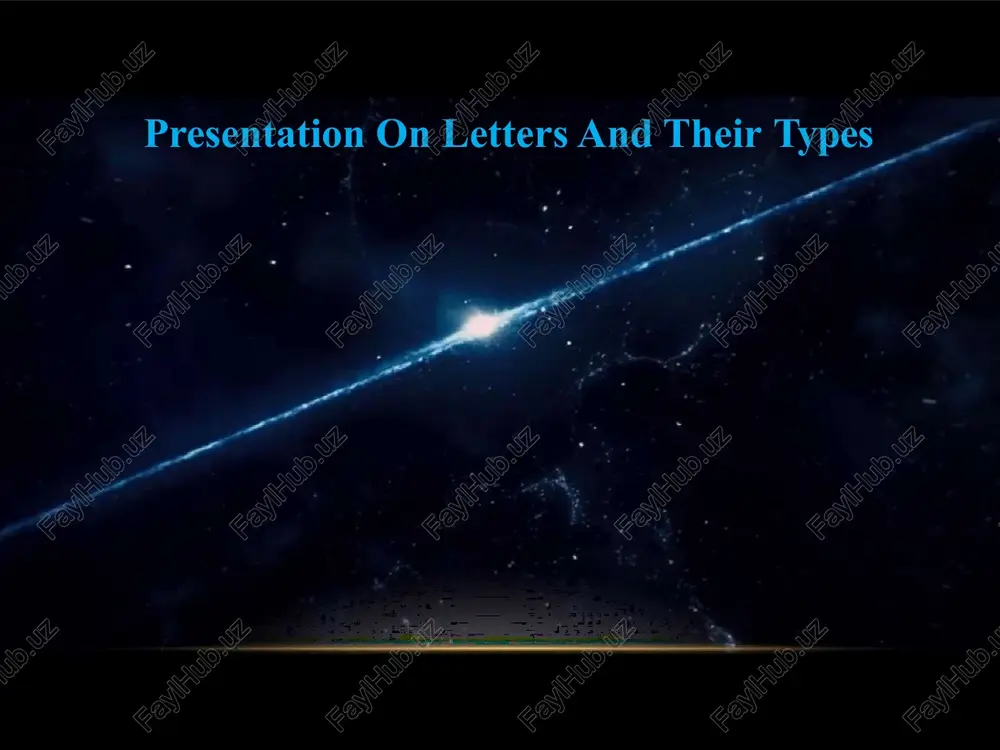 presentation on letters and their types — PPTX