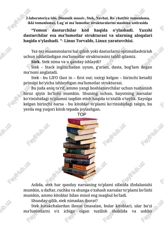 stek (stack) — DOCX