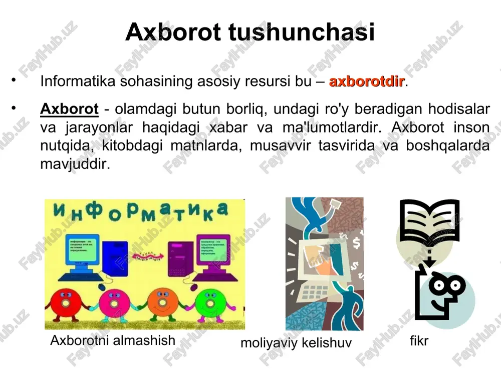 axborottushunchasi — PPT