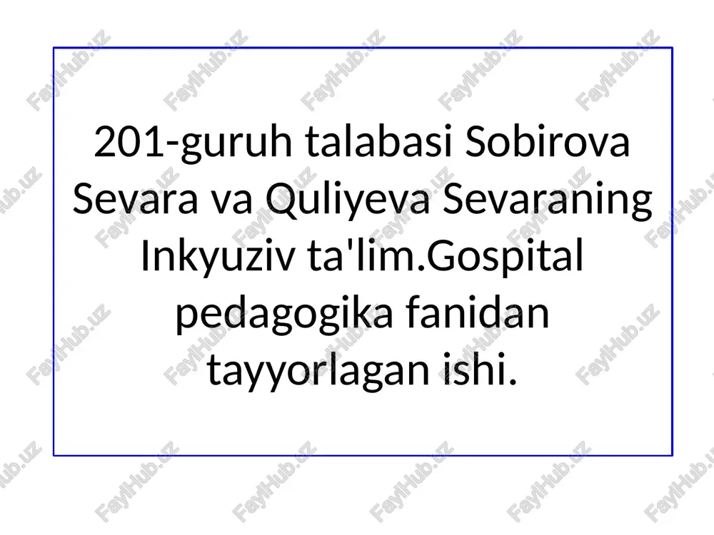 inklyuziv ta'lim faoliyat resurslari — PPTX