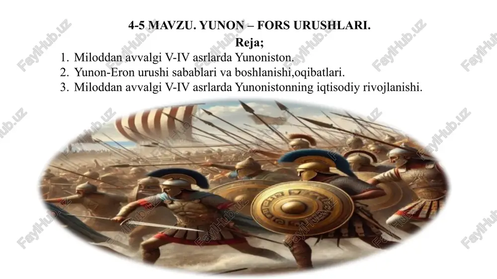yunon – fors urushlari — PPTX