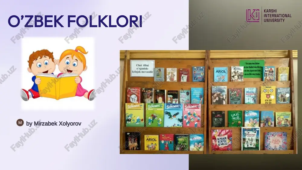 o'zbek xalq og'zaki ijodi — PPTX