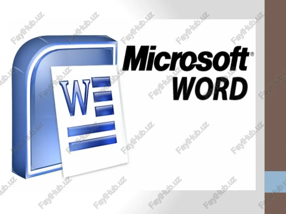 microsoft word — PPTX