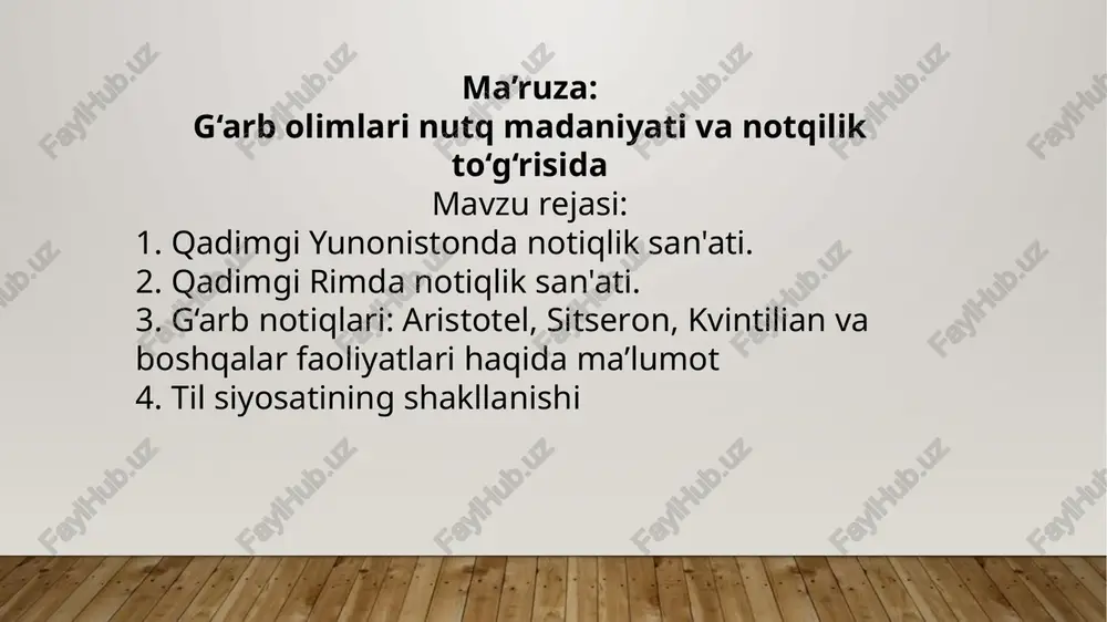g‘arbo limlarinutqmadaniyat va notqilik to‘g‘risida — PPTX