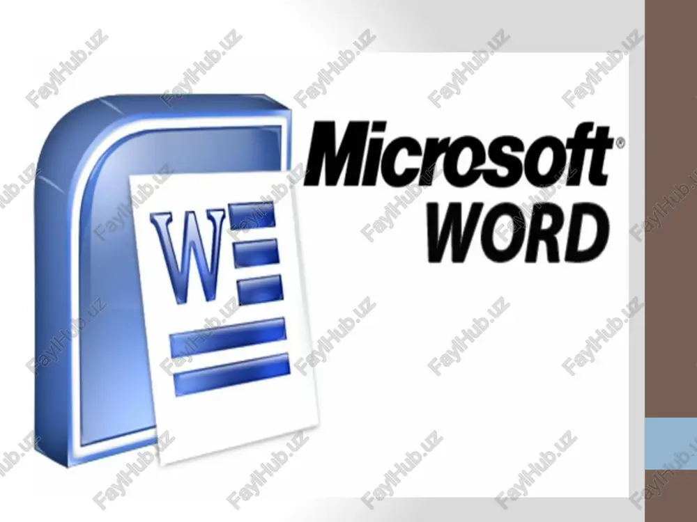 microsoft word — PPTX